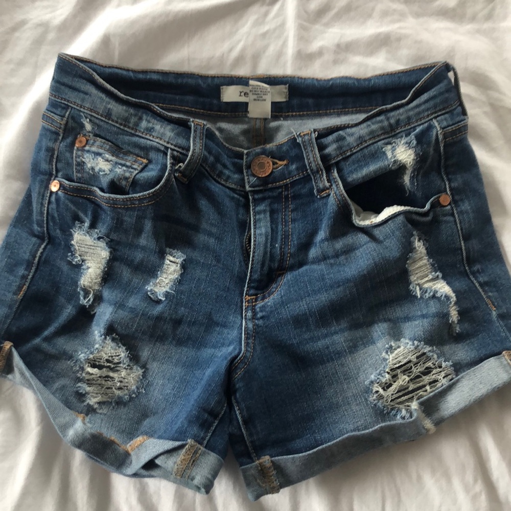 Ripped Jean Shorts